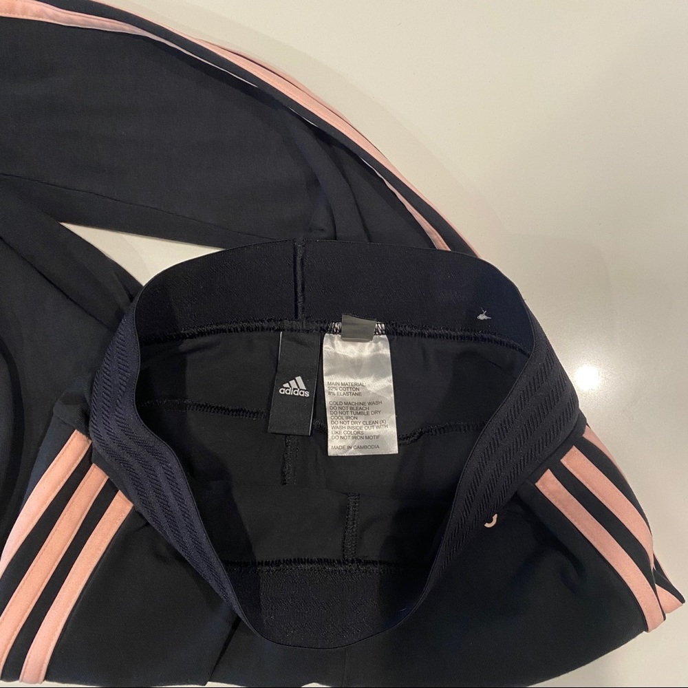 Womens Adidas Cotton striped pants 2 pairs - Picture 6 of 10